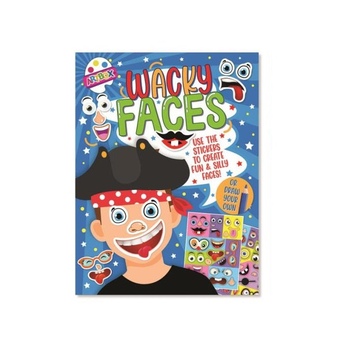 Tallon Wacky Faces Sticker Book Multicolor C116779 | Use the Stickers to Create Fun and Silly Faces or Draw Your Own