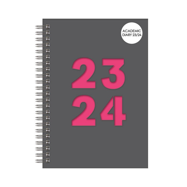 Design Group A5 23-24 Academic Diary Black FSC-YAOF24