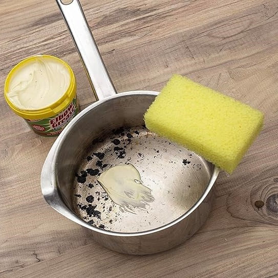 151 Elbow Grease Power Paste Yellow-Green 300g EG34A | Tough Cleaning | All Purpose | Lemon Fresh Scent | Cuts Through Grease and Grime | Can Use on Glass | Ceramic | Metal
