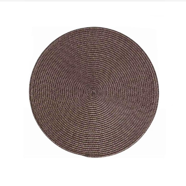 Home and Styling Round Placemat Brown 38cm 121351
