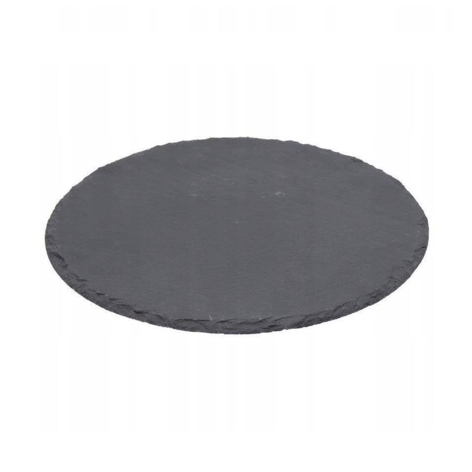 EH Excellent Houseware Serving Platter Black 30cm 134944 | Made of Natural Stone
