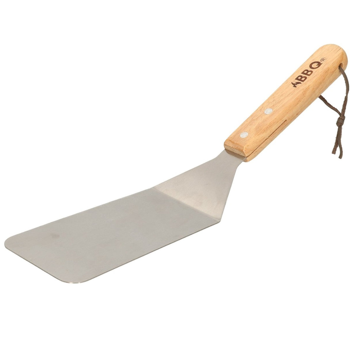 BBQ Equipment Stainless Steel Barbecue Turner with Wooden Handle 34cm 079798