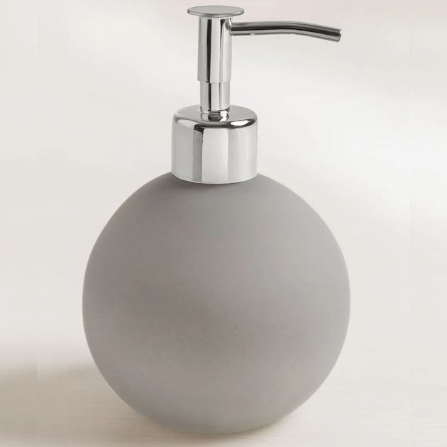 Round Soap Dispenser Grey 125675 | Lightweight | Easy to Install | Easy to Use