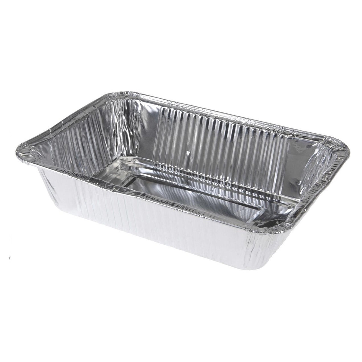 BBQ Equipment Aluminium Oven Dish Silver 22cm x 15.5cm x 4.5cm Pack of 5 121015