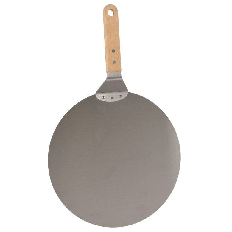 BBQ Equipment Stainless Steel Pizza Server with Wodden Handle Silver 30.5cm 105313 | Heat-Resistant