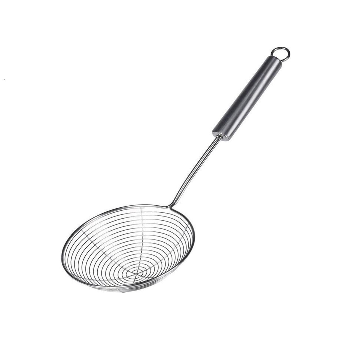 Excellent Houseware Stainless Steel Skimmer Silver 35cm 078852 | Highly Durable | Rust-Free | Heat-Resistant | Dishwasher Safe
