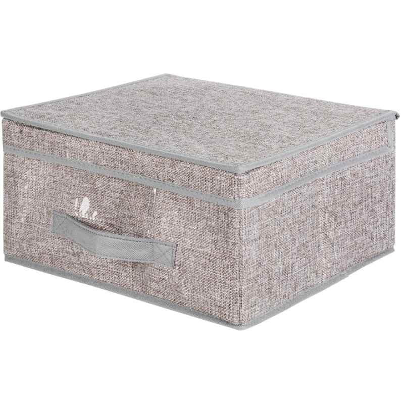 Storage Solutions Storage Box with Flip Lid Grey 30cm x 28cm x 16cm 109605