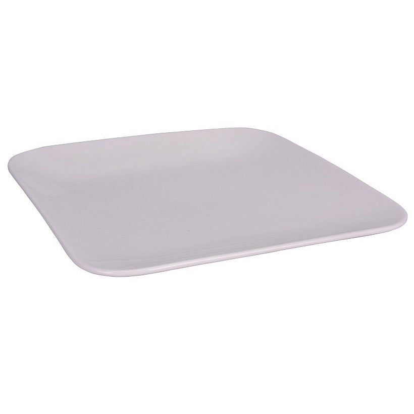 London Durable Porcelain Square Plate White 21cm x 21cm 053074 | Microwave Safe | Dishwasher Safe