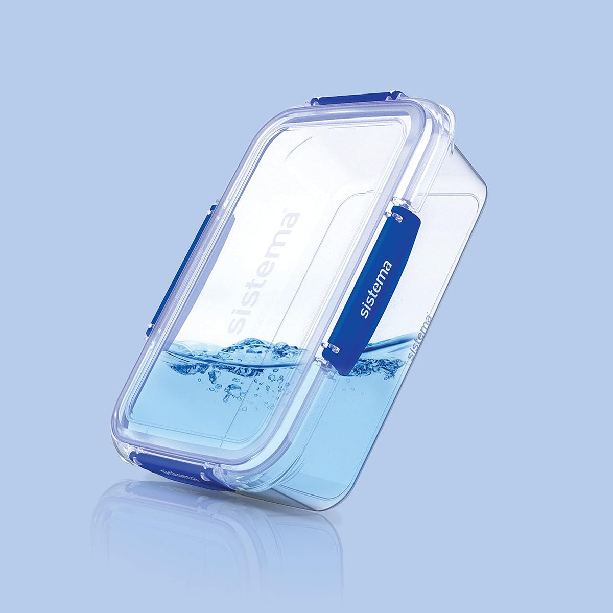 Sistema Rectangular Klip It Plus Food Storage Containers Clear 2.2Ltr - 74.3oz 881700 | Leak Proof Phthalate Free | BPA Free