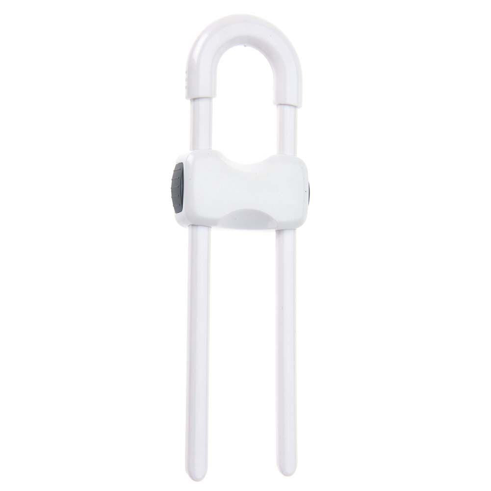 Kids Safety Cabinet Safety Lock White 007391 | Easy Fit | Child Protection