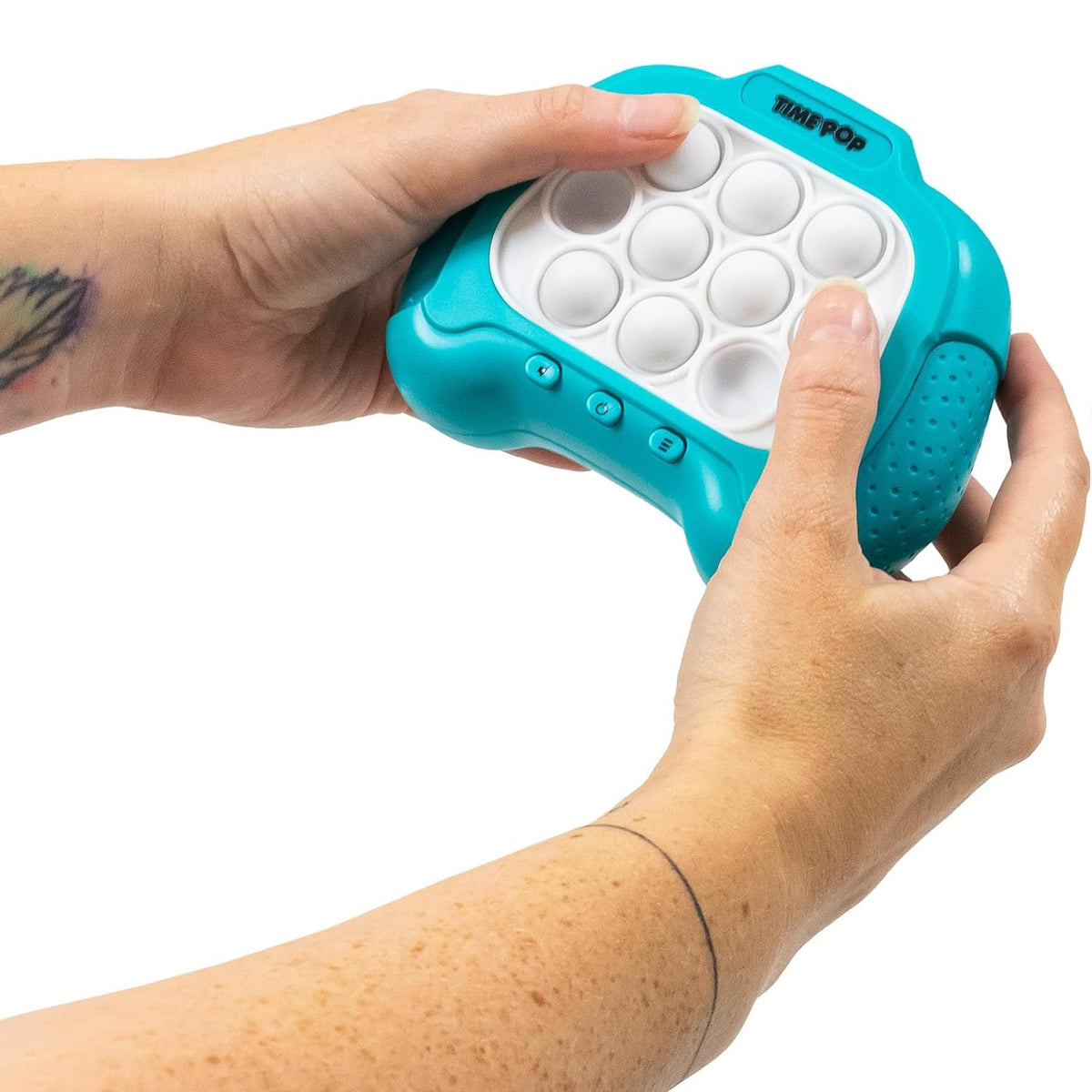 HGL Time Pop Light Up Push Poppers Game Blue SV21724 | 5 Game Modes | Pass Through Mode | Memory Mode | Scoring Mode | Multiplayer Mode | Question Mode