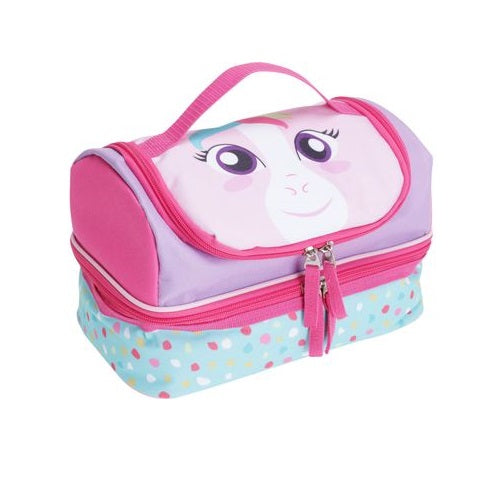 Cooler Lunch Bag Pink 26cm x 16cm x 16.5cm 100931 | Convenient Handle on Top | Fastens With a Zipper