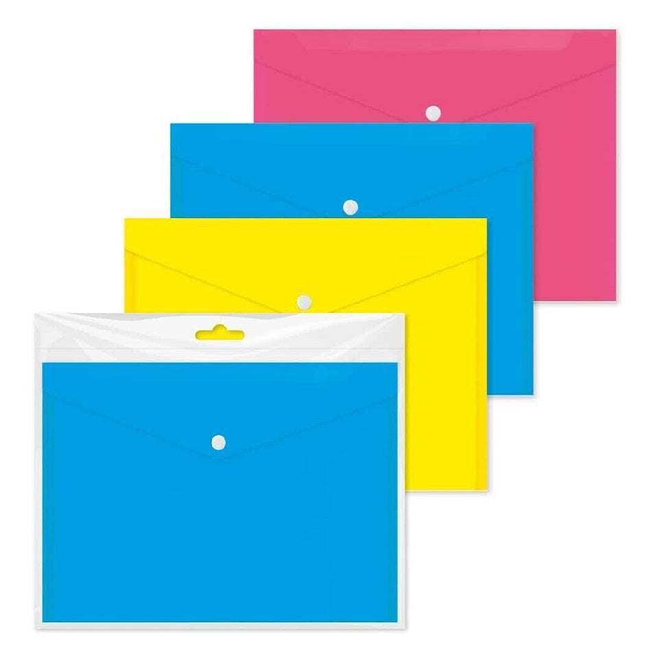 Design Group A5 Carry Folders Assorted Pack of 4 BSLS