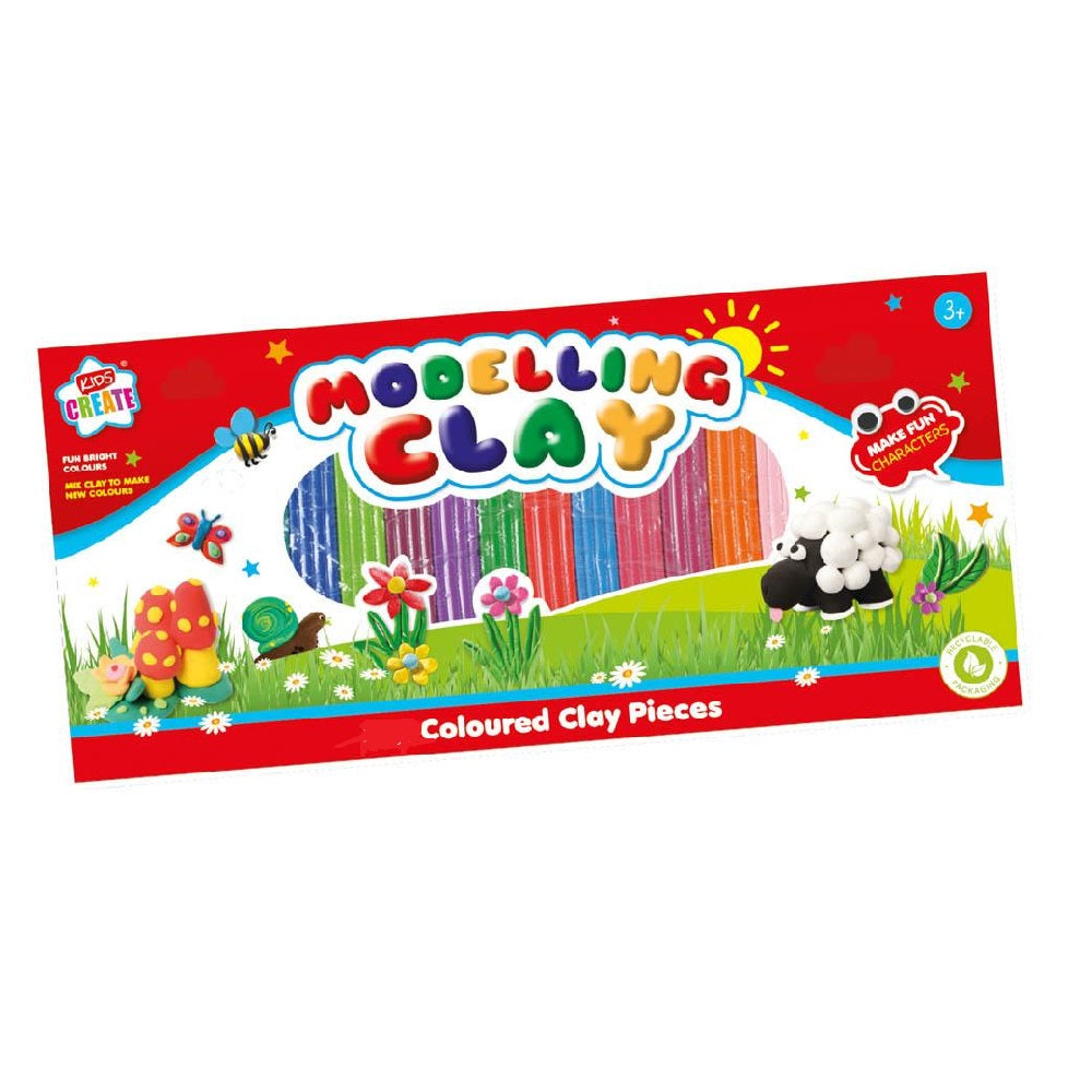 Design Group Modelling Clay Multicolour Pack of 12 DOUE-2