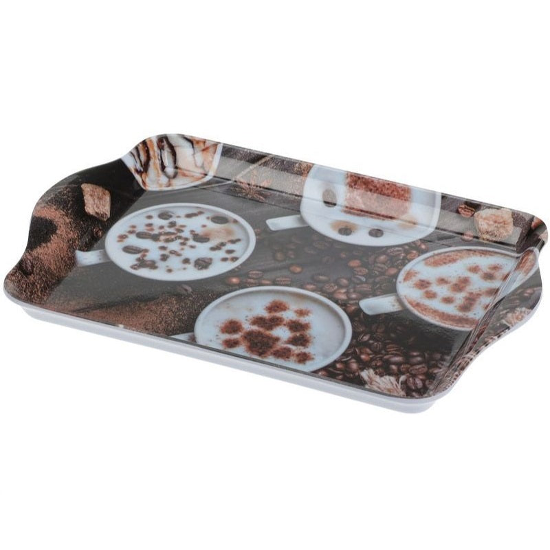 Excellent Houseware Melamine Mini Serving Tray Assorted 21cm x 14cm 097693 | Durable and Lightweight | Easy to Clean