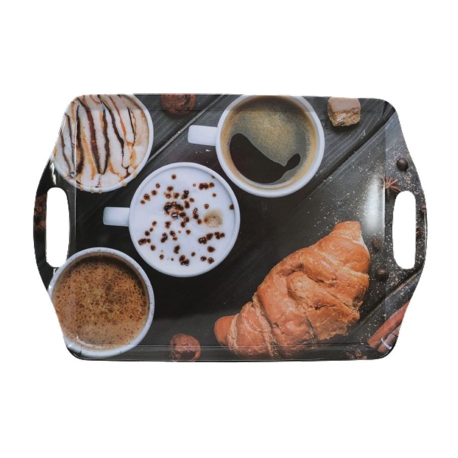 Excellent Houseware Melamine Serving Tray Assorted 45cm x 30cm 139333 | Durable and Lightweight | Easy to Clean