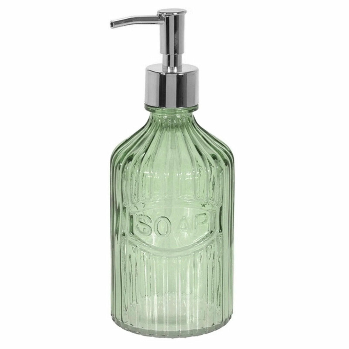Vintage Soap Dispenser Green 450ml 136709 | Bathroom - Sink Accessory | Rust Proof Stainless Steel Pump