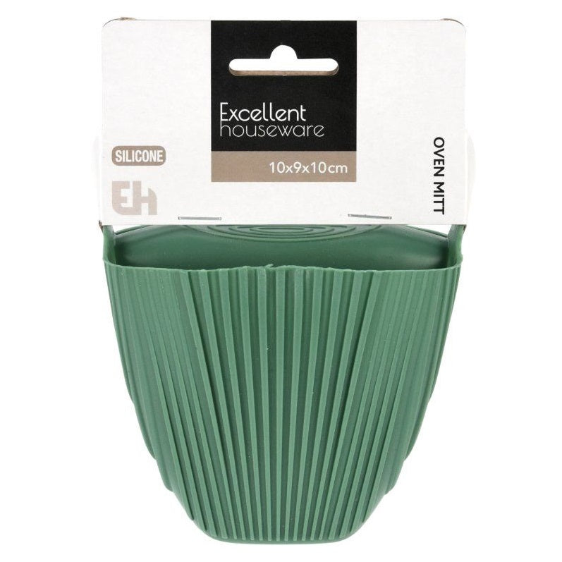 Excellent Houseware Silicone Oven Mitt Green 10cm x 9cm x 10cm 150336