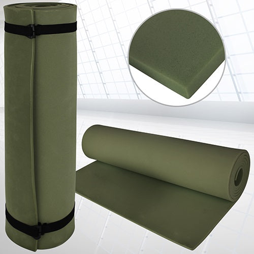Redcliffs Camping Mat Green 180cm x 50cm 068963 | Outdoor Gear | With Fastening Straps