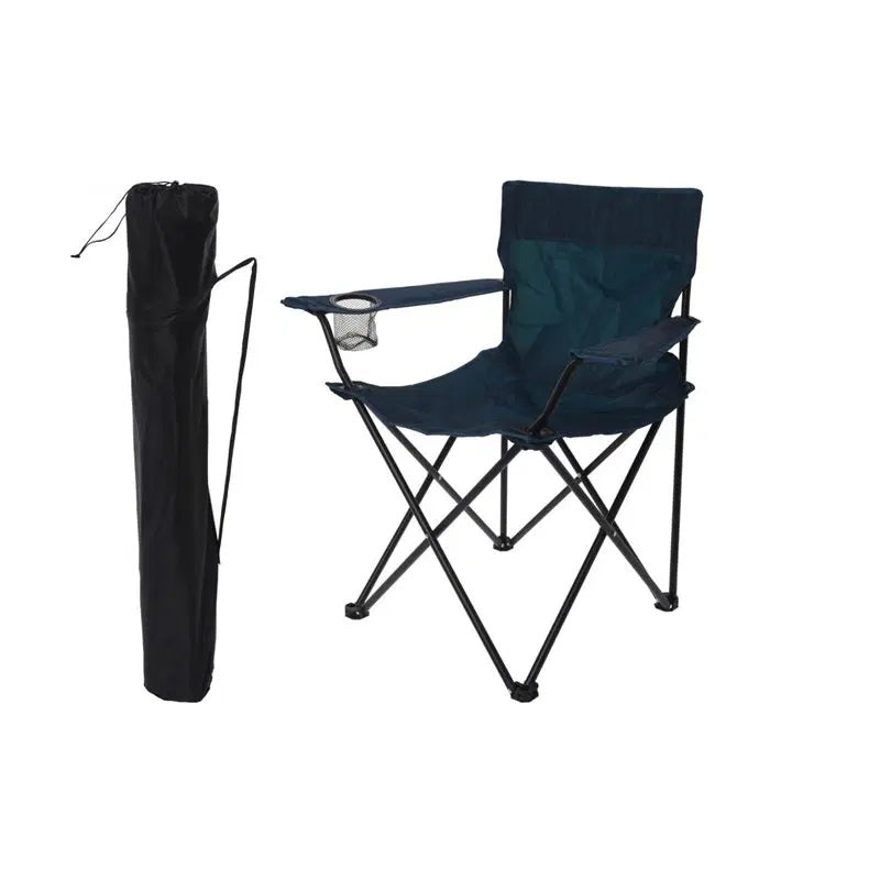 Redcliffs Foldable Chair Black 51cm x 81cm 117734 | Outdoor Gear | Load Capacity - 110Kg