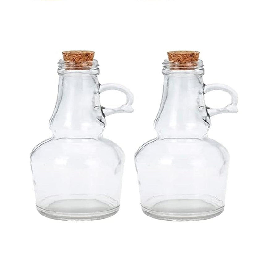 Excellent Houseware Oil and Vinegar Glass Transparent 7cm x 18cm Pack of 2 250ml 126983 | Cruet Set