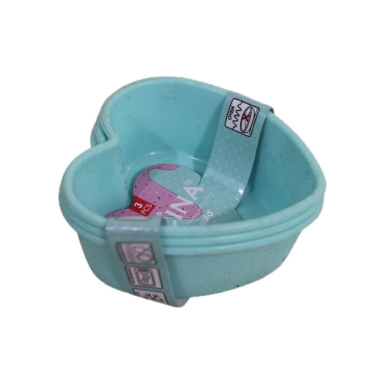 La Cucina Non Stick Silicone Cake Moulds Blue Set of 3 098696
