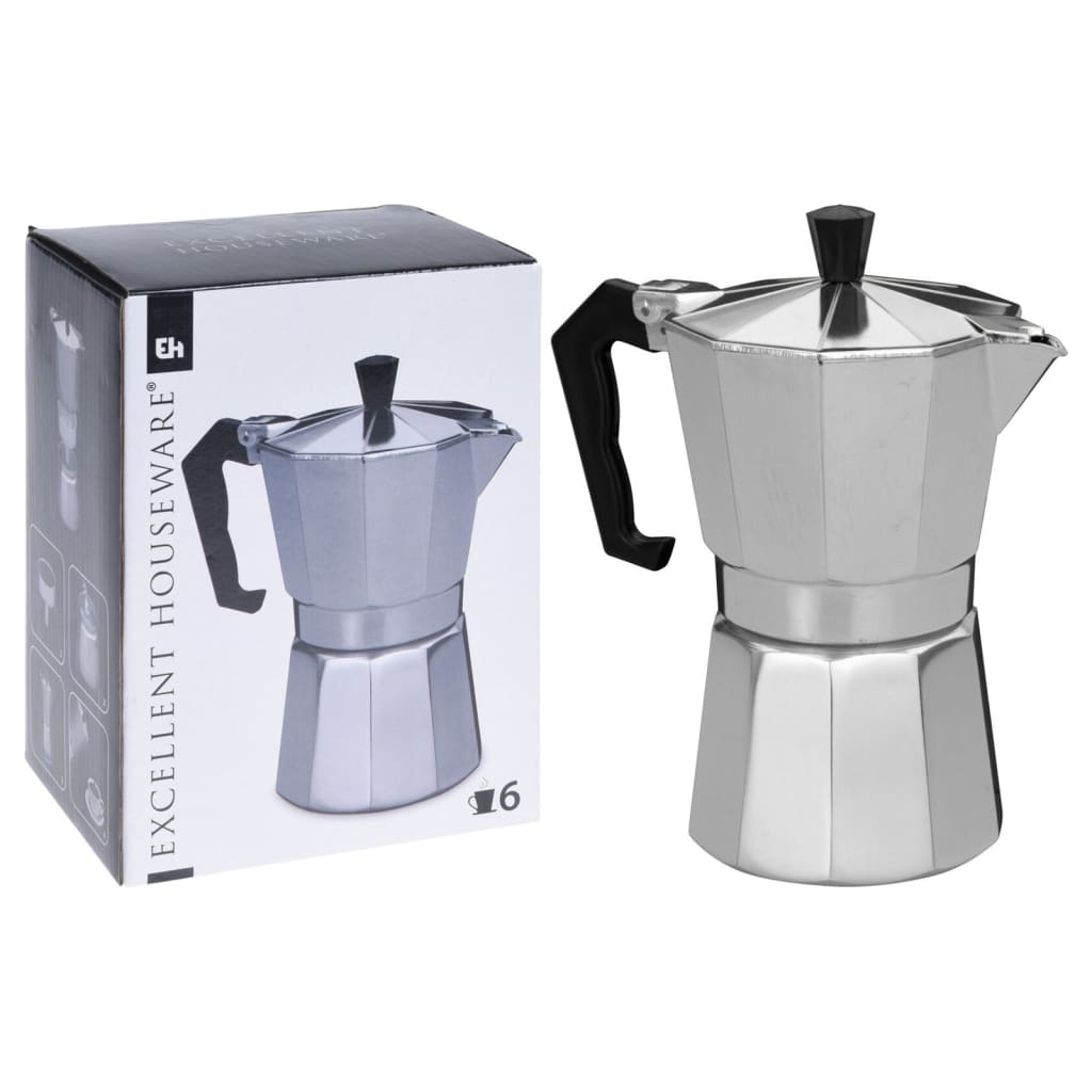 Excellent Houseware Espresso Maker Aluminium 330ml 112792