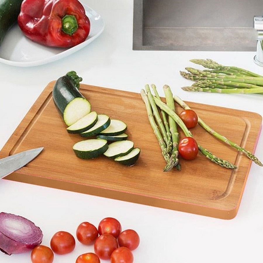Excellent Houseware Bamboo Cutting Board Wooden Brown 37cm x 25cm x 1.6cm 044181