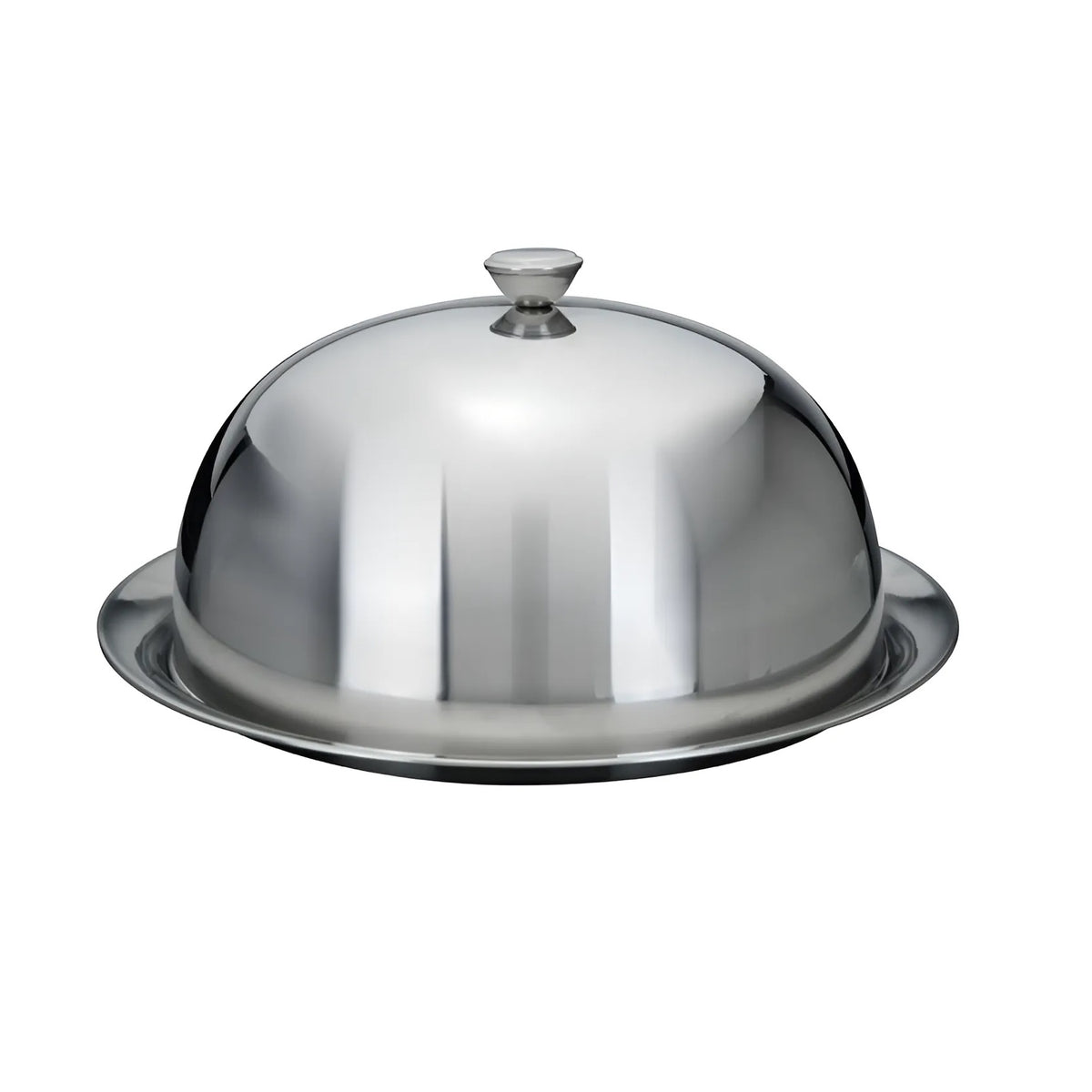 Excellent Houseware Bell Food Cover with Base Plate Stainless Steel 30cm 084326