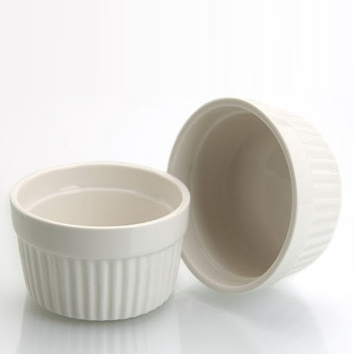 Excellent Houseware Stoneware Ramekins Set White 200ml Pack of 2 088025