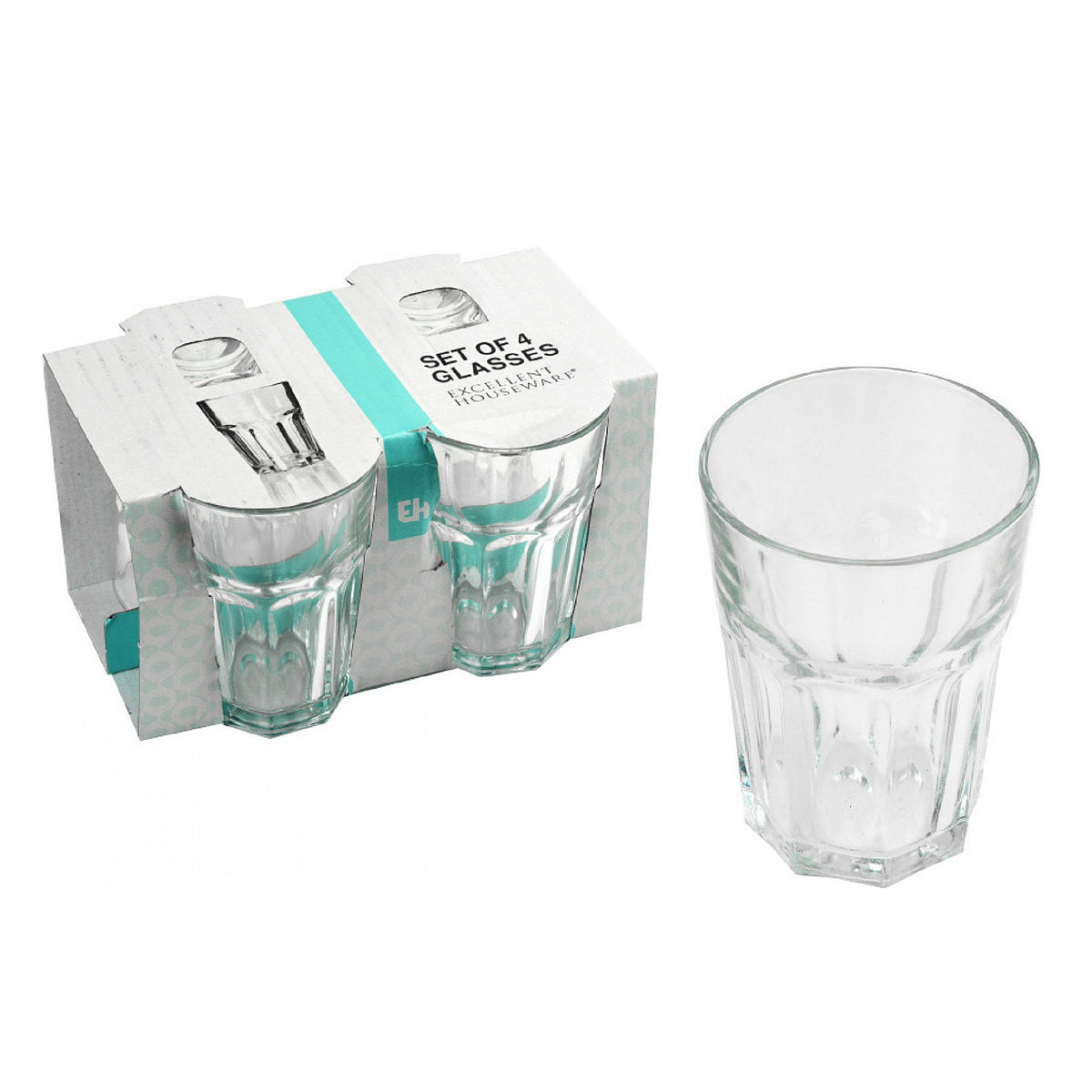 Excellent Houseware Drinking Glasses Set Clear Pack of 2 073181