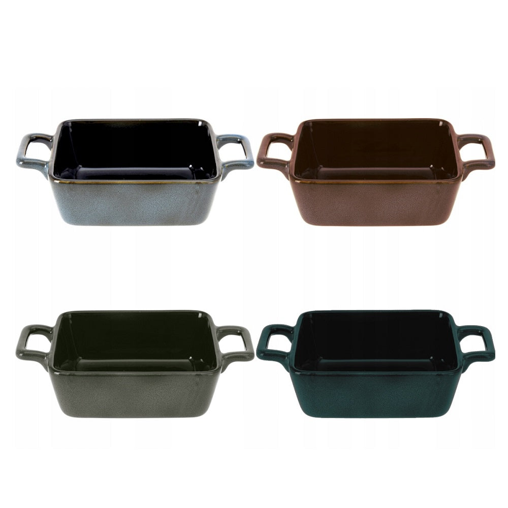 Oven Dish with Handles 13cm x 11cm x 5cm Assorted 077639