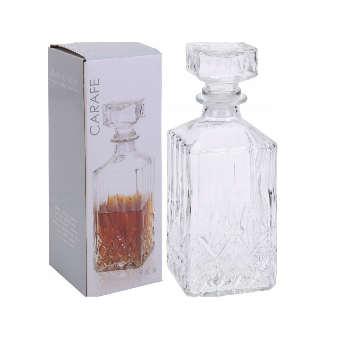 Excellent Houseware Carafe Decanter with LID Glass 23cm x 9cm x 9cm 900ml 048062