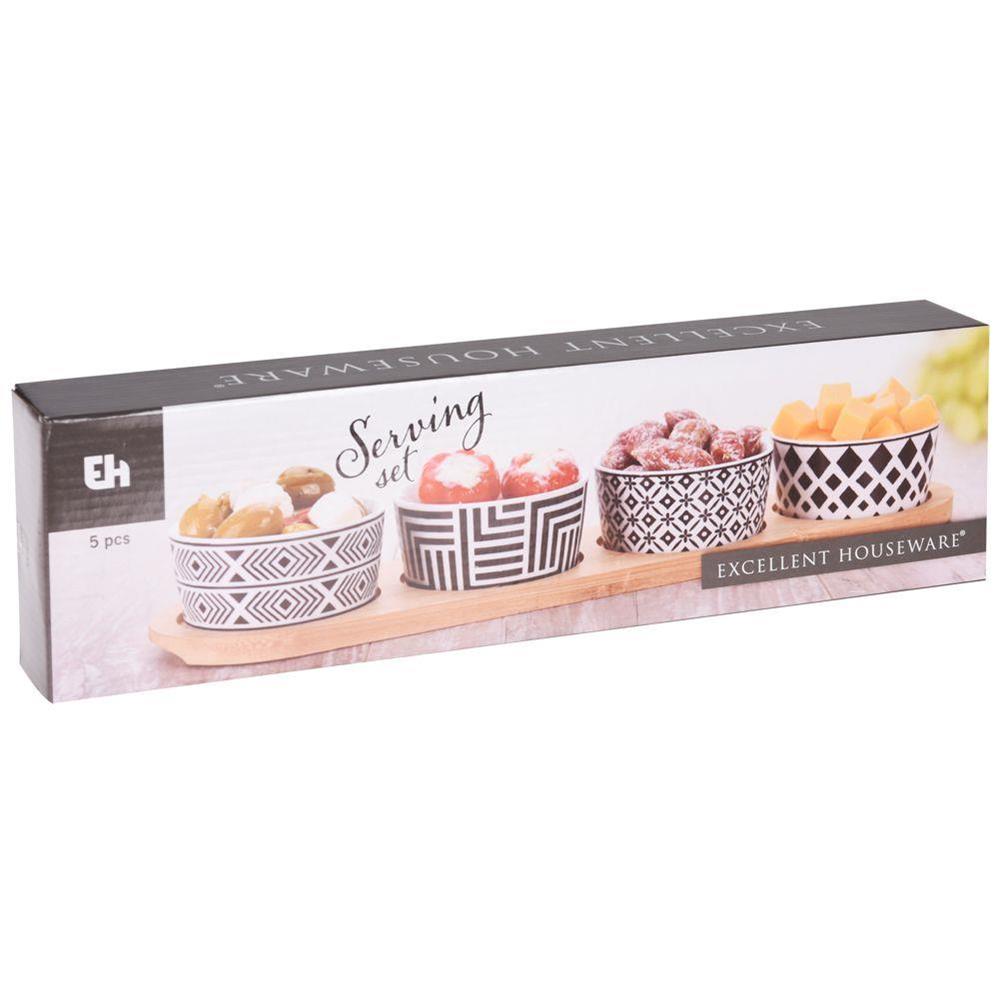 Excellent Houseware Serving Set Assorted 5-Piece 091589