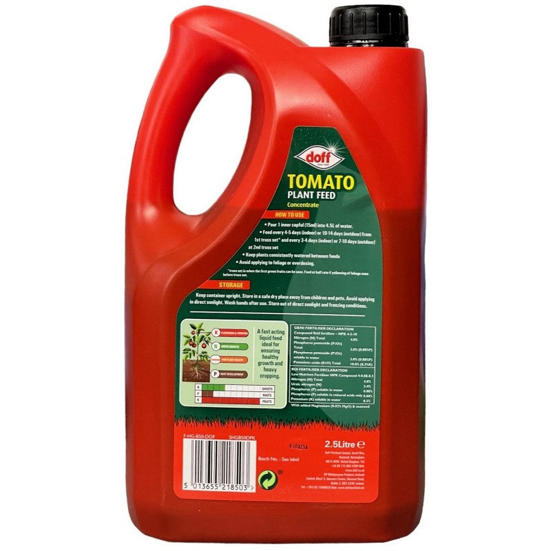 Doff Concentrate Tomato Plant Feed Red 2.5Ltr SHGB50DPF