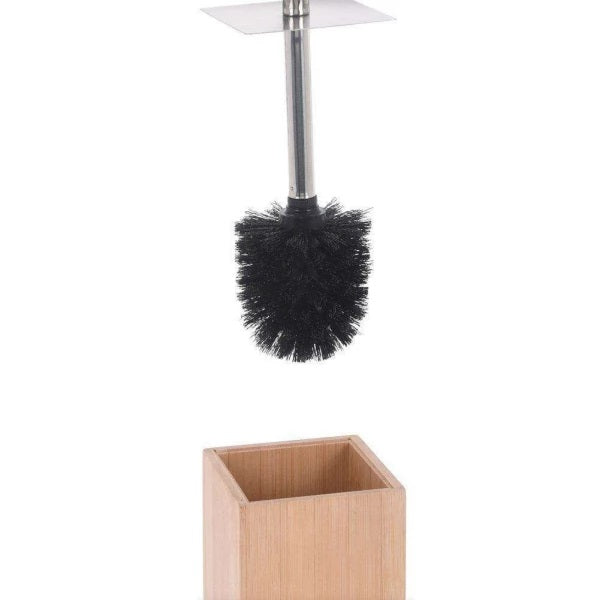 Bathroom Solutions Bamboo Toilet Brush and Holder 072876