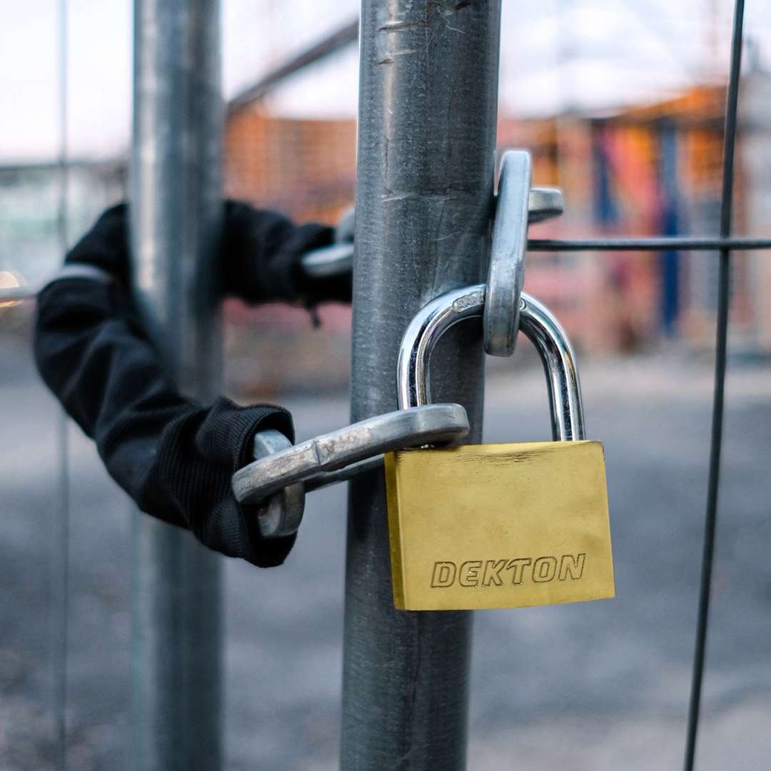 Dekton Titanium Plated iron Padlock Golden 60mm DT70135