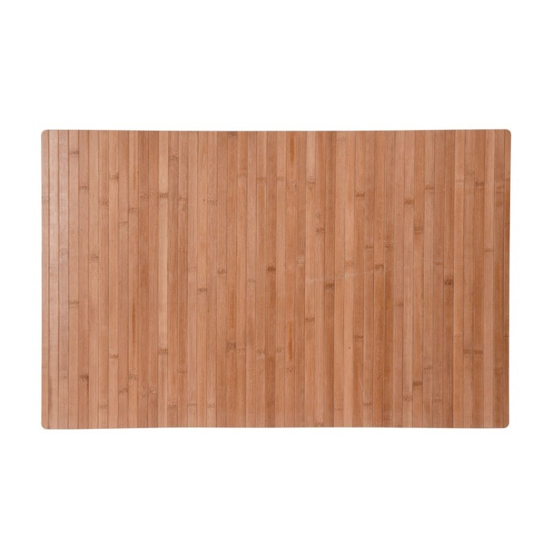 Anti Slip Bamboo Floor Mat Brown 50cm x 80cm 082679