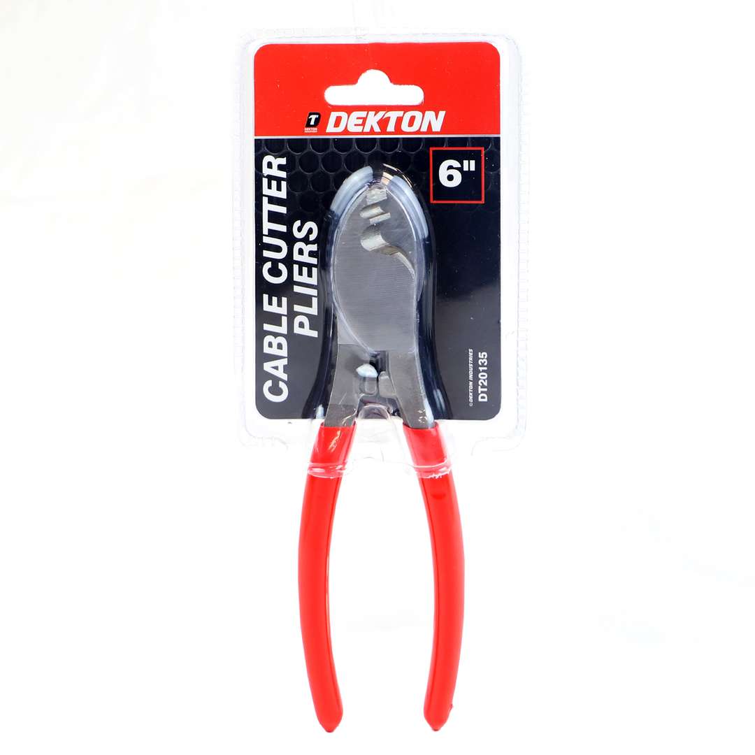 Dekton Cable Cutter Pliers Red 6-Inch - 150mm DT20135