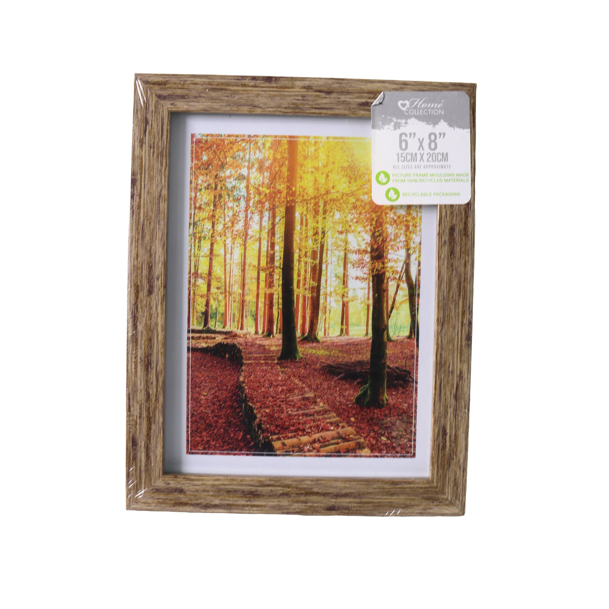Design Group Home Collection Ash Wood Effect Frame 8-Inch x 8-Inch Brown OTTC-4