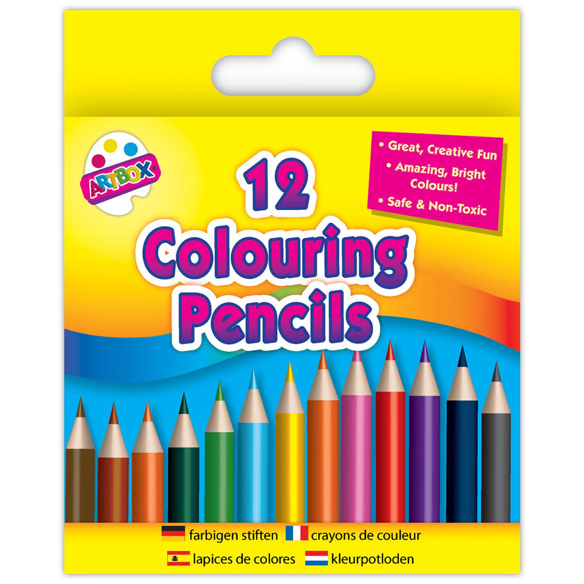 Tallon ArtBox Colouring Pencils Assorted Pack of 12 5119
