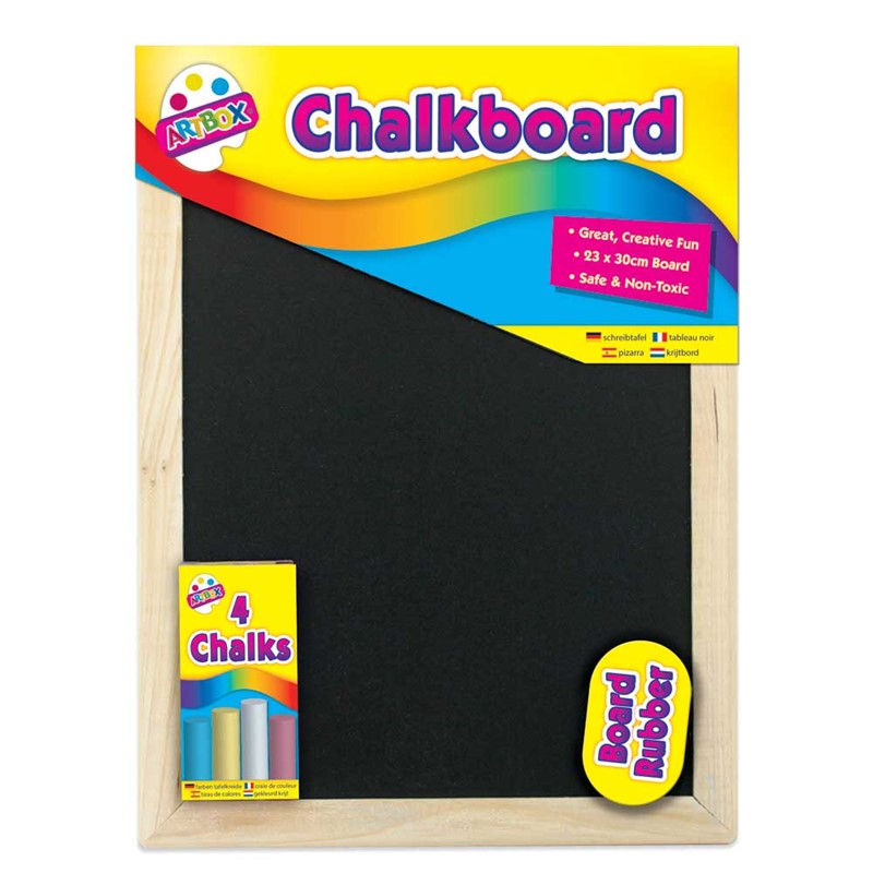 Tallon ArtBox Chalk Board Set Black 23cm x 30cm 5249