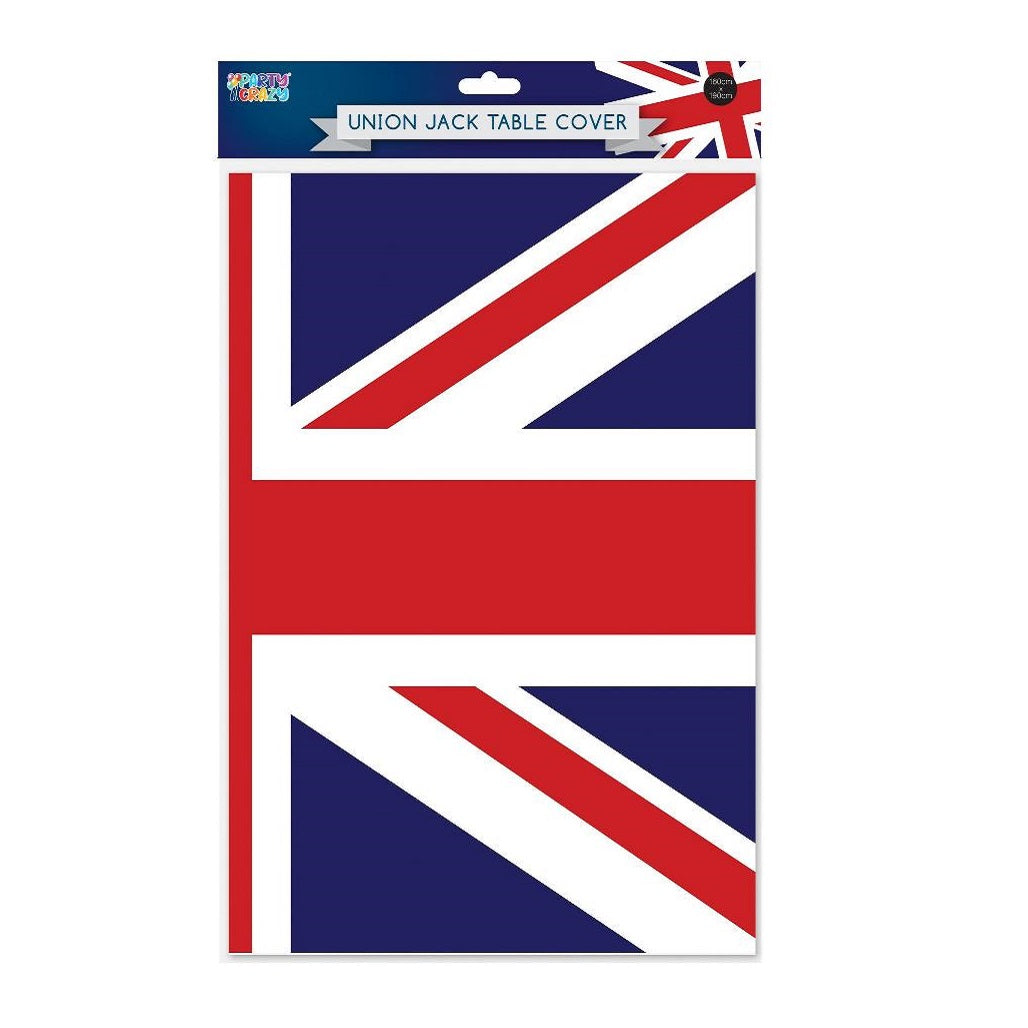 Tallon Party Crazy Union Jack Table Cover Multicolour 160cm x 110cm