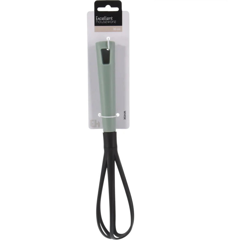 Excellent Houseware Whisk Black and Green 30cm 080993