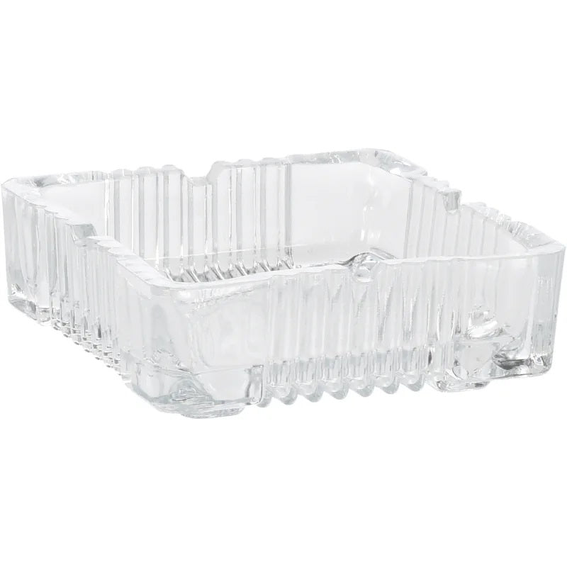 Square Glass Ashtray Clear 100mm x 100mm x 35mm 080030