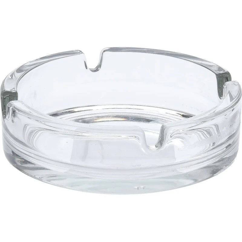 Round Glass Ashtray Clear 100mm x 35mm 119022