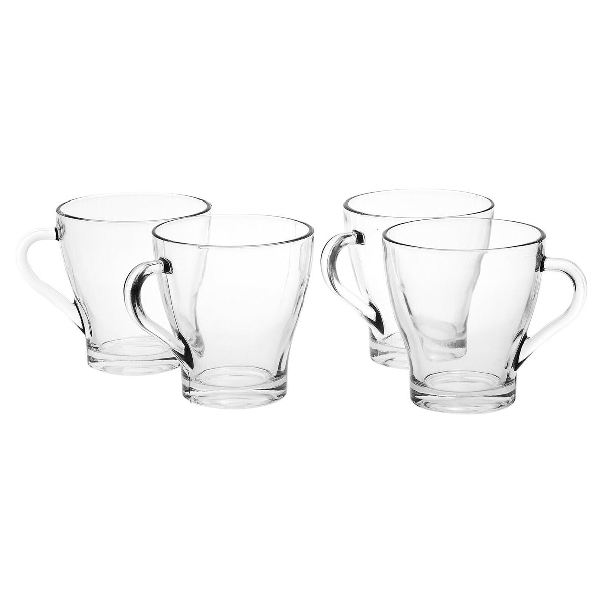 Excellent Houseware Coffee and Tea Glass Set Clear 300ml Pack of 4 089630