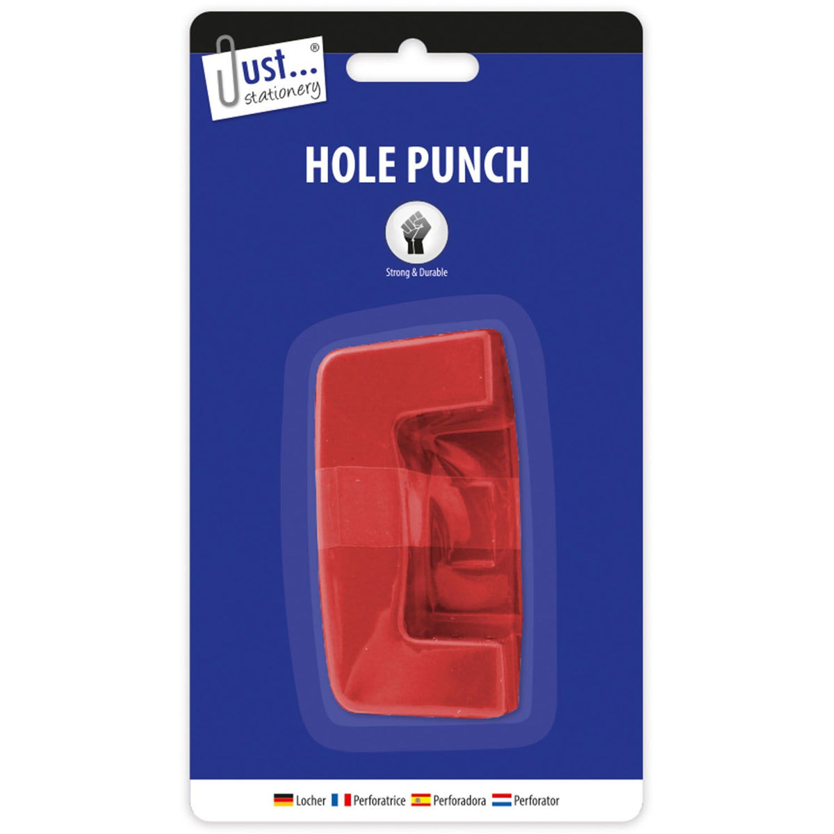 Tallon Just Stationery Hole Punch Red 6086-48