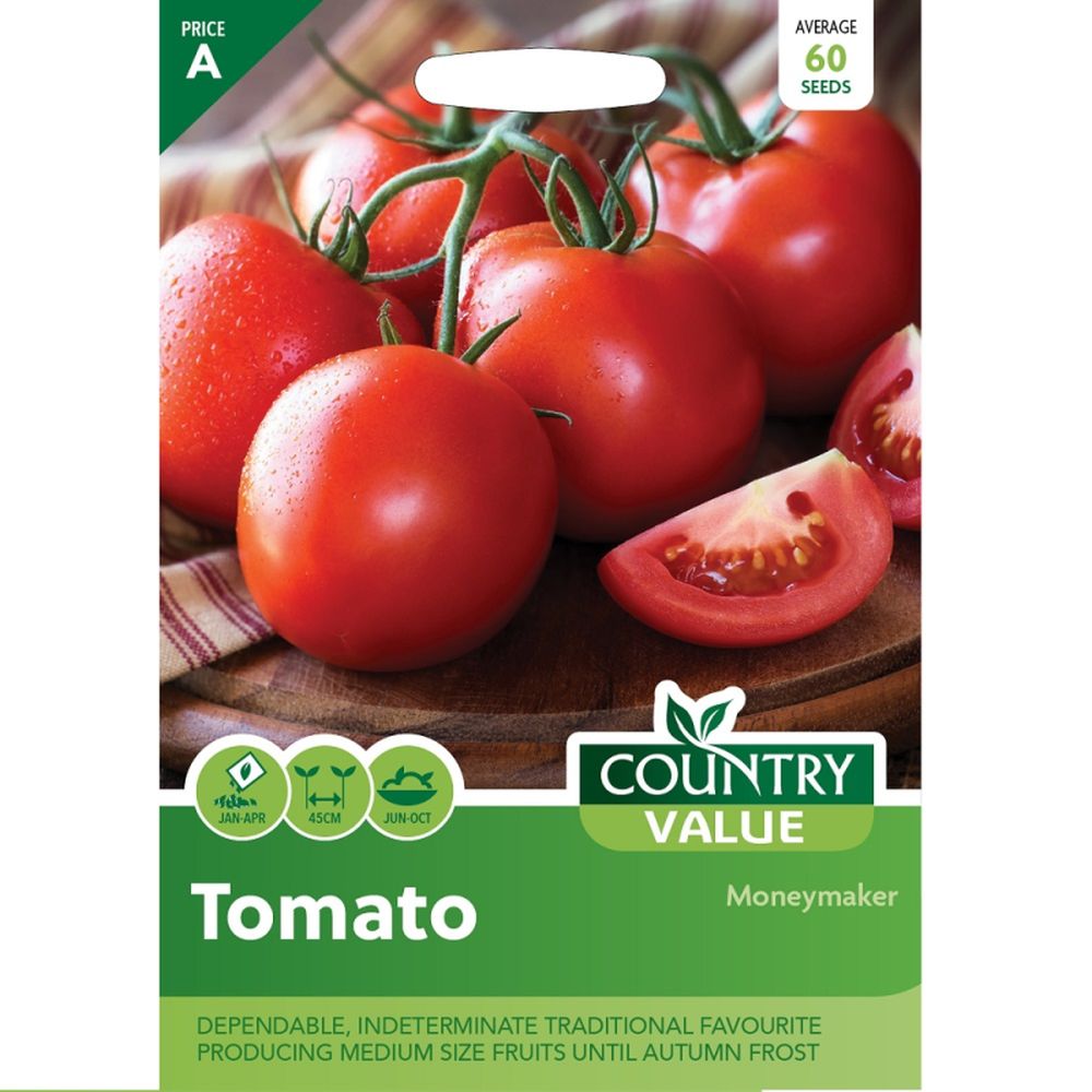 Country Value Tomato Moneymaker Seeds Red Pack of 60