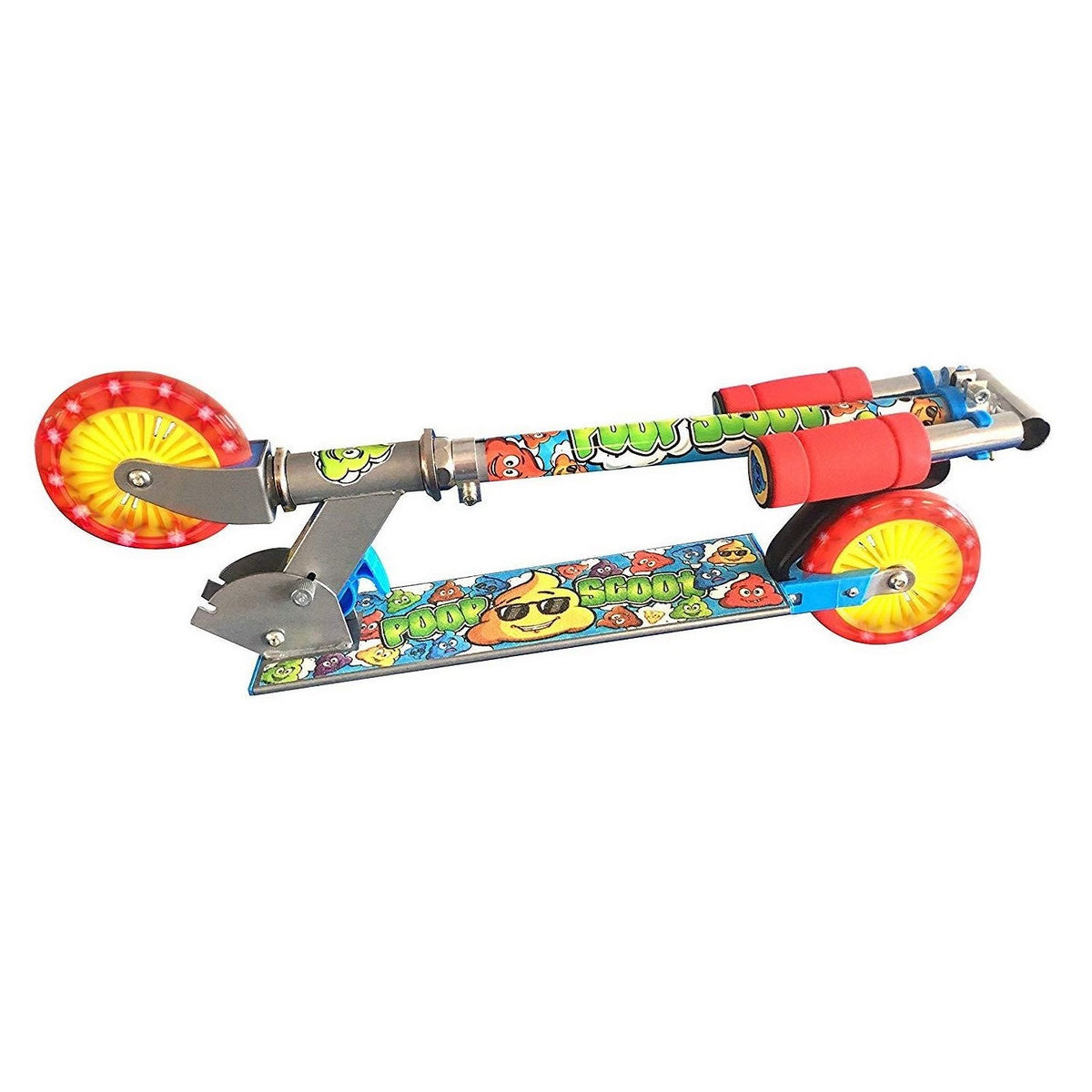HGL Ozbooz Poop Scoot with Flashing Light Up Wheels Multicolour Max-50Kg SV15826